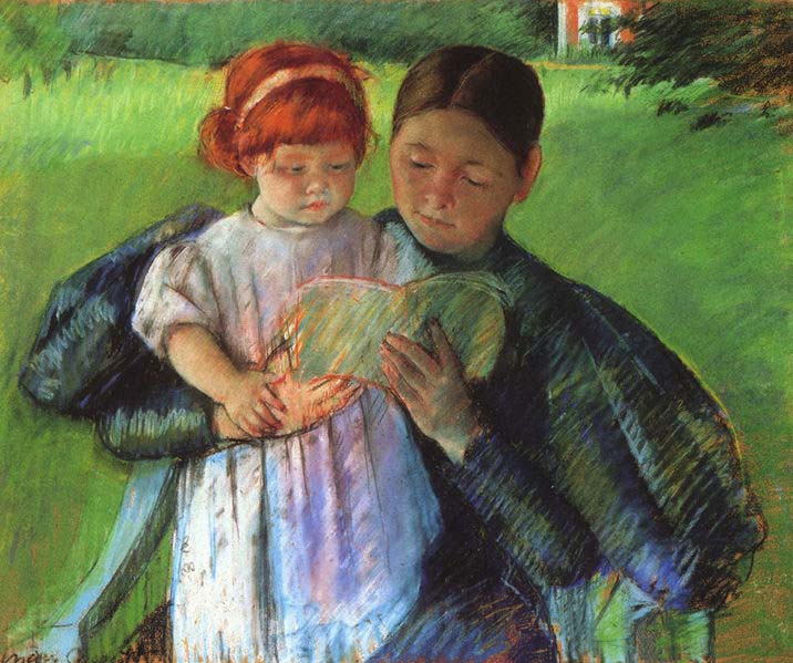 Mary Cassatt Nurse Reading to a Little Girl